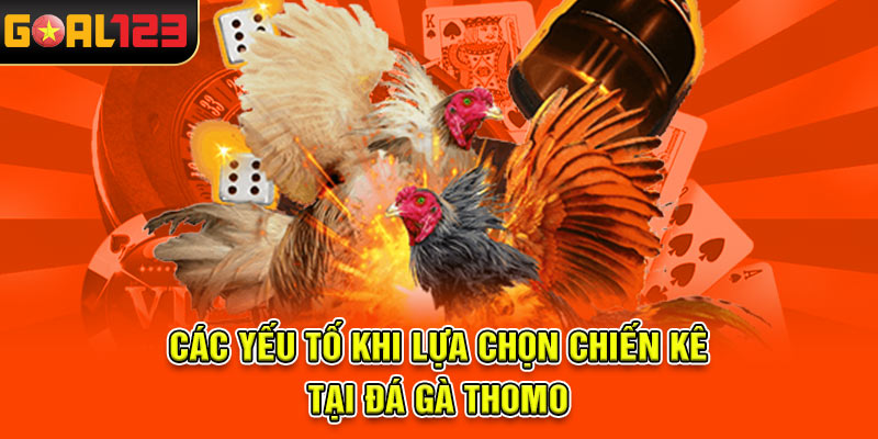 Các yếu tố khi lựa chọn chiến kê tại Đá gà Thomo