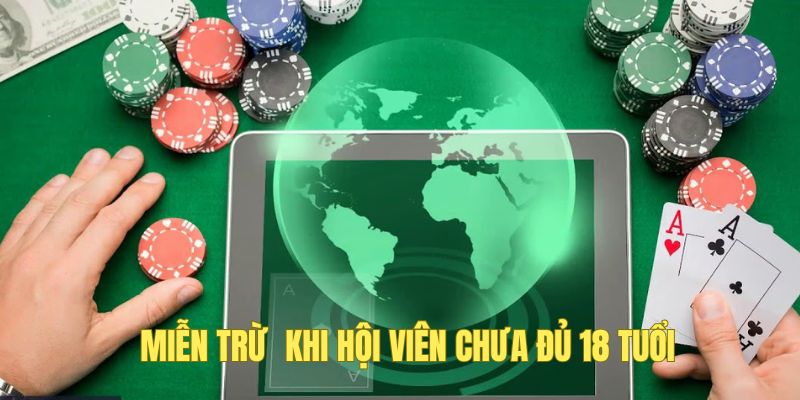 Miễn trừ trách nhiệm Goal123 khi người chơi chưa đủ 18