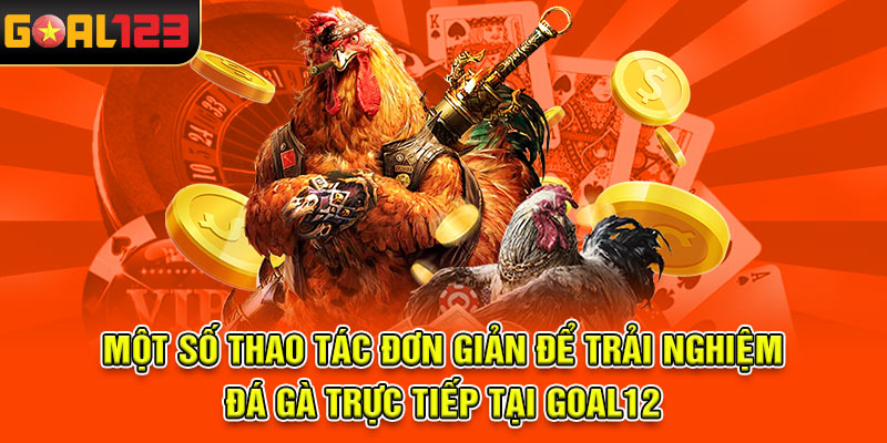 Một số thao tác đơn giản để trải nghiệm Đá gà trực tiếp tại Goal123