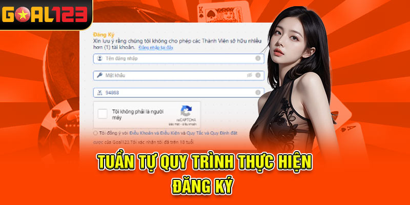 Tuần tự quy trình thực hiện đăng ký 